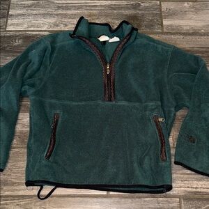 The North Face Green Fleece Jacket vintage medium women’s Aztec